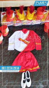 baju colour guard drumband