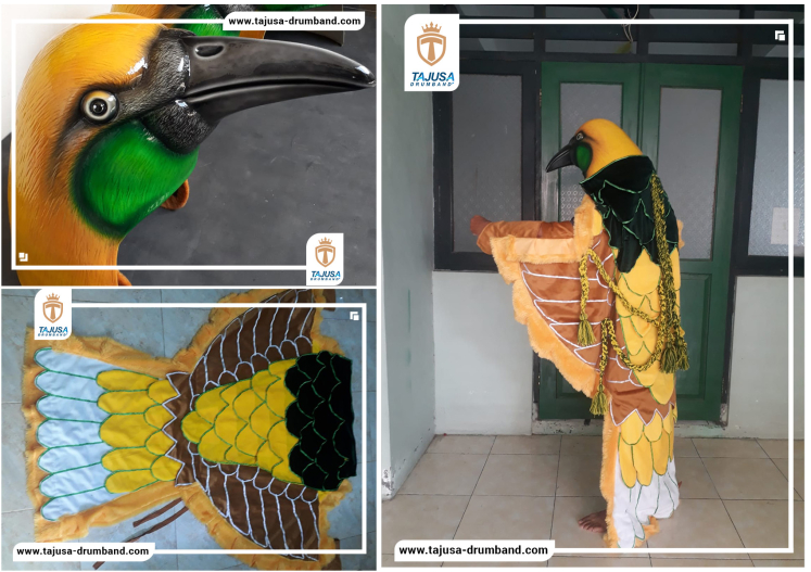 maskot burung cendrawasih