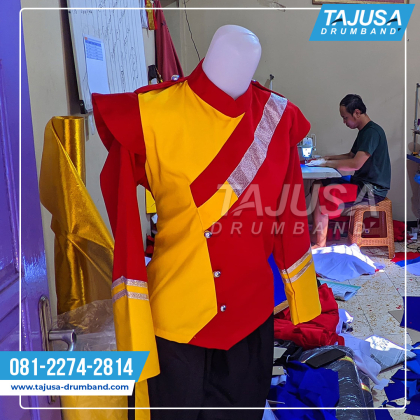 baju pasukan merah hitam dan kuning