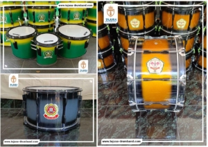 Alat drumband warna gradasi