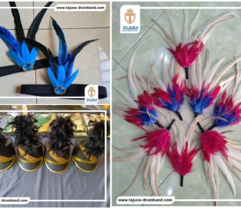 hiasan bulu topi mayoret