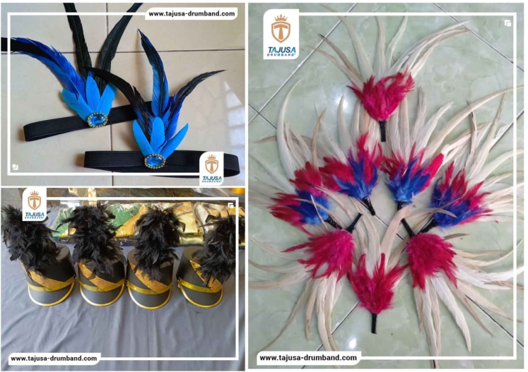 hiasan bulu topi mayoret