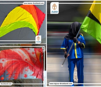 desain bendera drumband