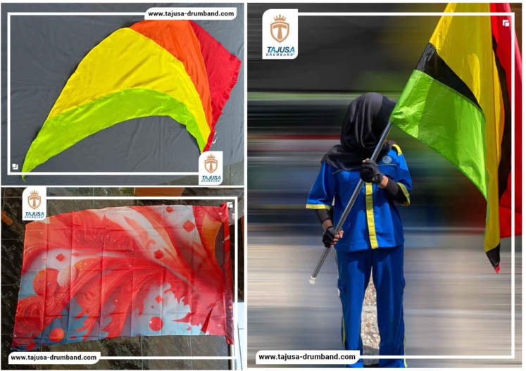 desain bendera drumband