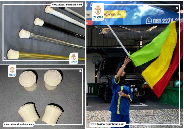 tongkat bendera drumband