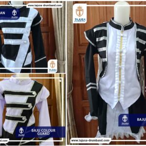 Baju Drumband Hitam Putih