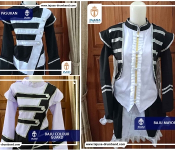 Baju Drumband Hitam Putih