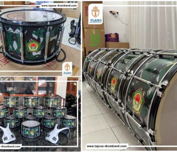 alat drumband motif doreng