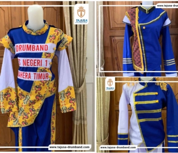 baju drumband warna biru