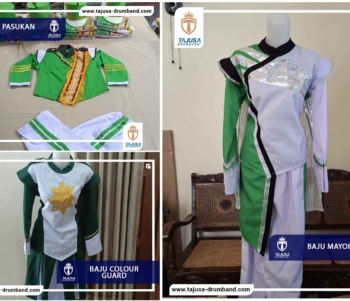 baju drumband warna hijau