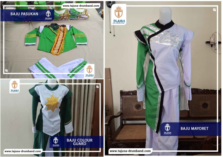 baju drumband warna hijau