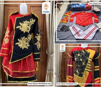 baju drumband warna merah