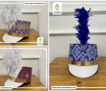 topi drumband batik