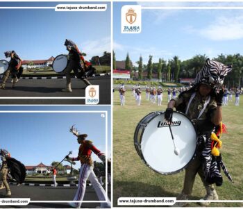 aksi memukau maskot harimau putih