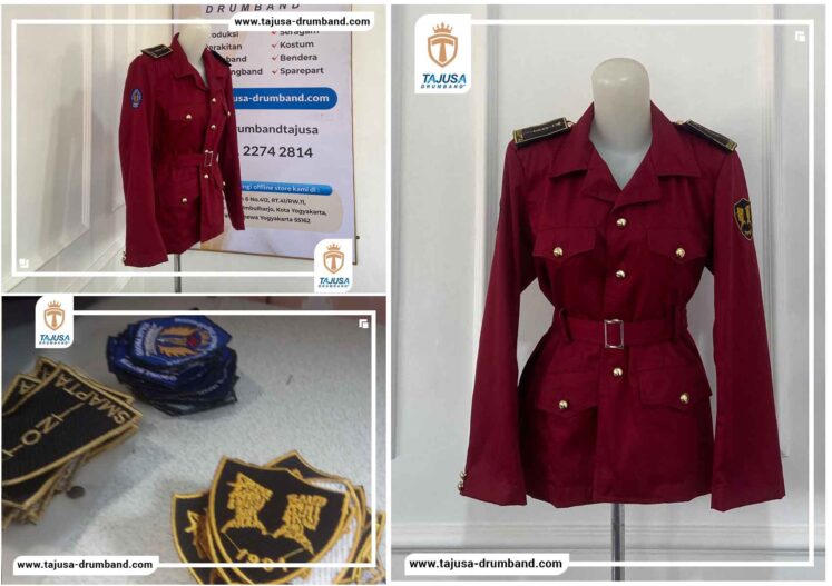 baju paskibraka warna merah marun