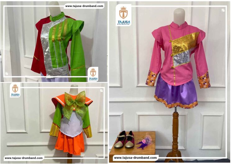 Baju Drumband Anak warna ceria