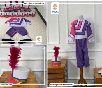 Baju Drumband TK Ungu Pink Ceria