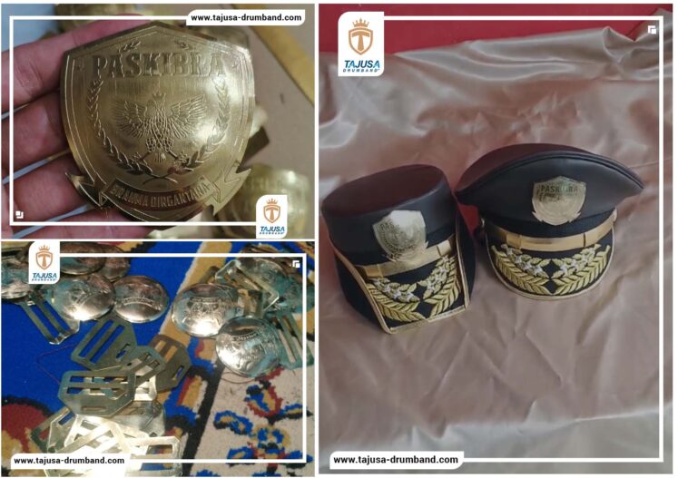 Emblem Logam Kuningan Topi Pet