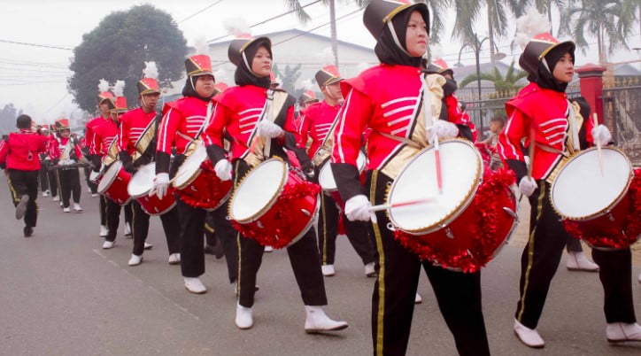 Sejarah drumband di Indonesia