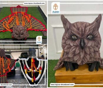 Maskot Burung Hantu Cokelat Realistis