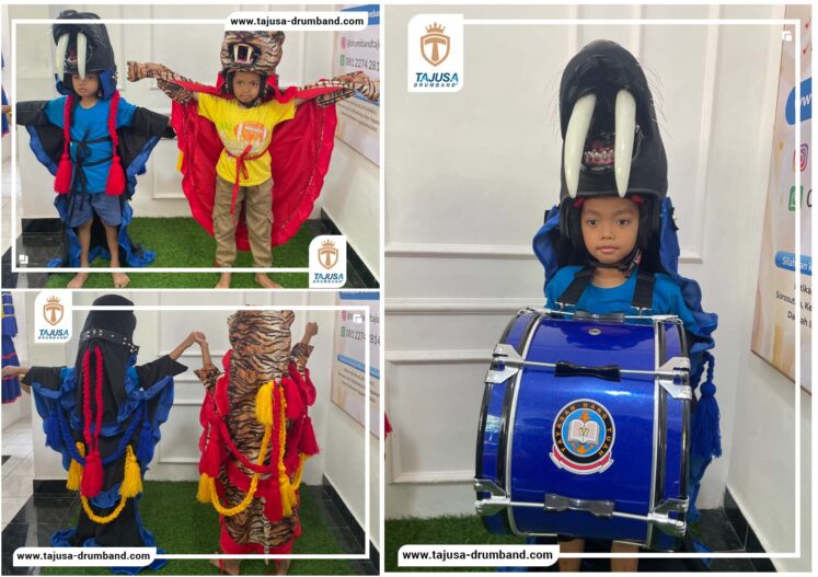 maskot walrus drumband anak